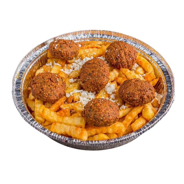 Falafel Fries Sandwich (Vegan)