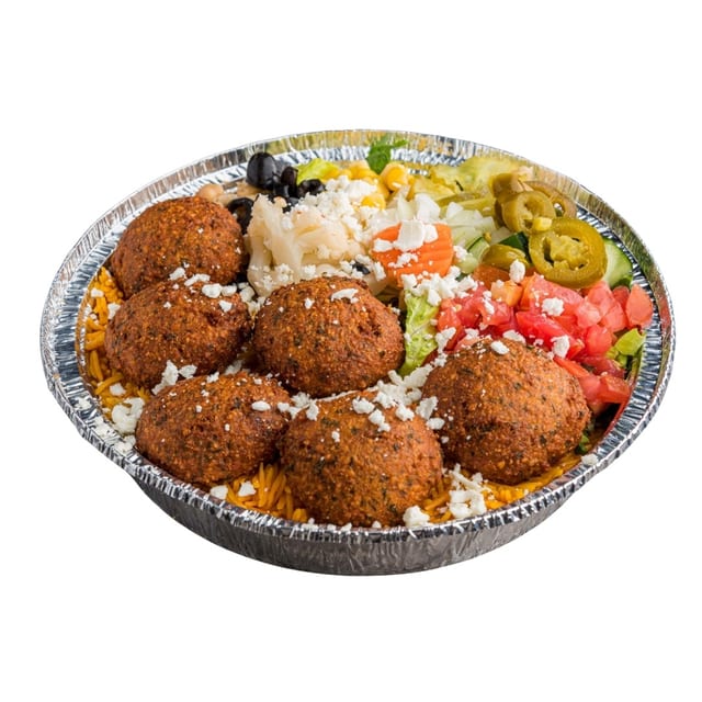 Falafel Rice Platter (Vegan)